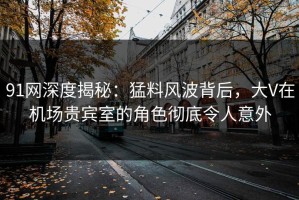 91网深度揭秘：猛料风波背后，大V在机场贵宾室的角色彻底令人意外